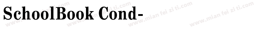 SchoolBook Cond字体转换